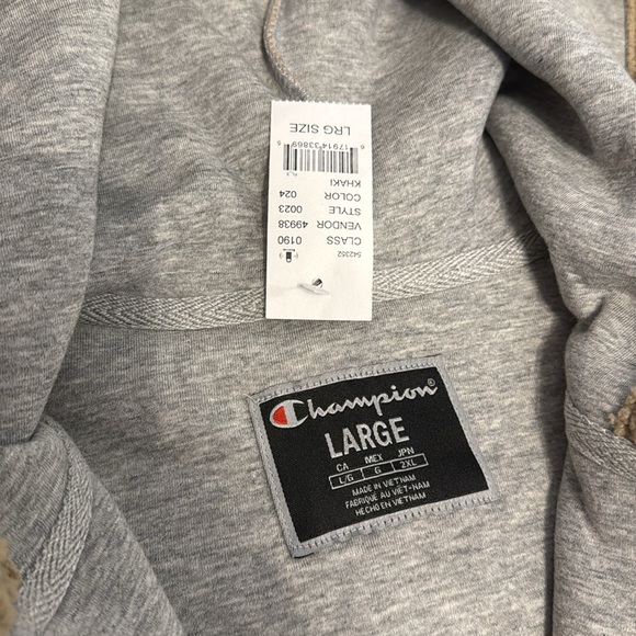 Champion Big C Sherpa Teddy Pullover 1/4 Zip Hoodie